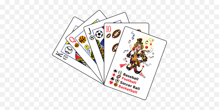 Joker Cards Transparent Png Clipart - Baseball Theme Playing Cards Emoji,Playing Cards Emoji