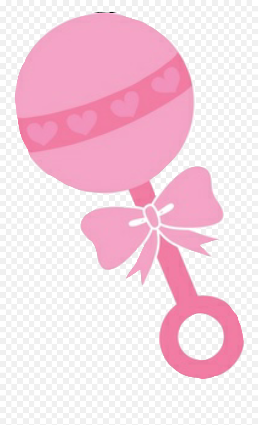 Baby Cute Pink Rattle Clipart - Pink Baby Rattle Clipart Emoji,Rattle Emoji
