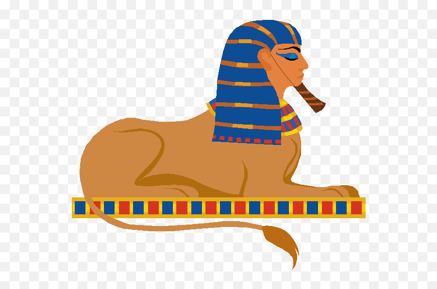Egyptian Clipart Giza Pyramid Egyptian - Egyptian Sphinx Clipart Emoji,Sphinx Emoji