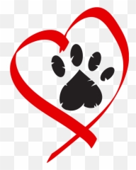 Pawprint Heart Transparent Png Clipart Free Download - Print On Emoji