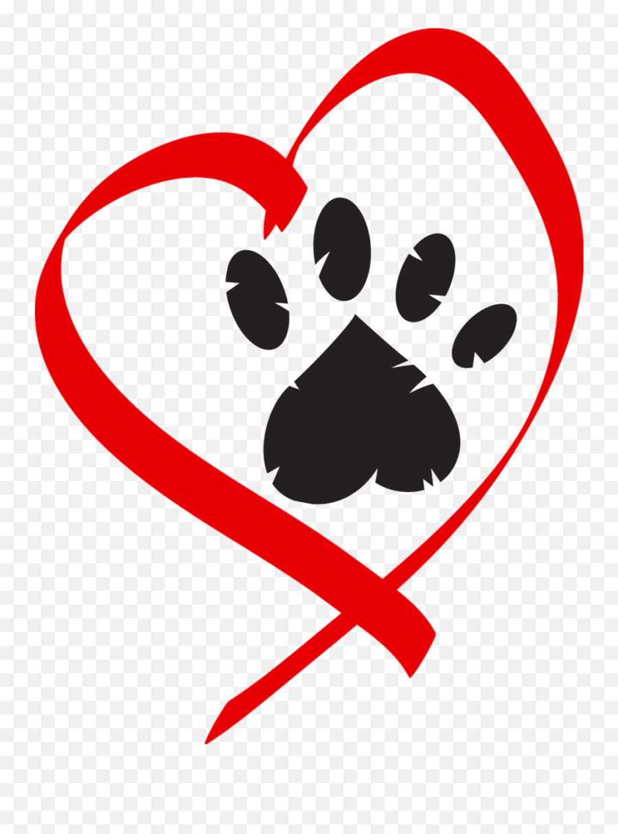 Pawprint Heart Transparent Png Clipart Free Download - Paw Print On Heart Emoji,Pawprint Emoji