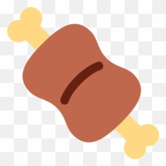 Twemoji 1f356 - Meat On Bone Emoji,Acorn Emoji