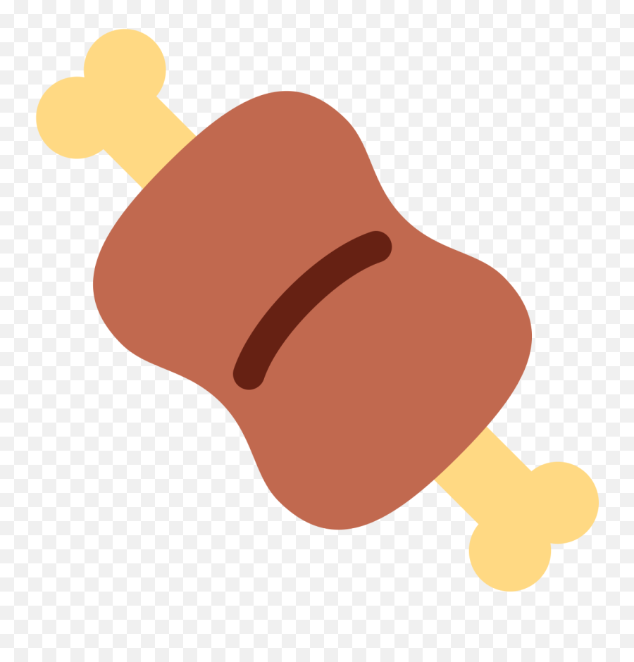 Twemoji 1f356 - Meat On Bone Emoji,Acorn Emoji