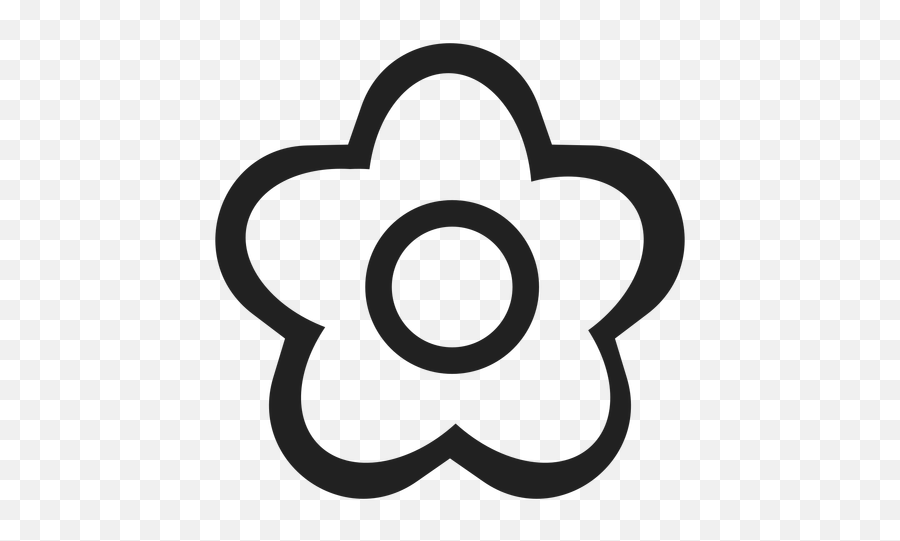 Flower Icon On Facebook At Getdrawings Free Download Flores En Blanco Y Negro Emoji Free Transparent Emoji Emojipng Com