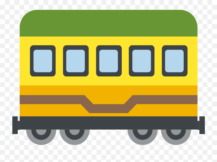 Emojione 1f683 - Train Car Emoji,School Bus Emoji