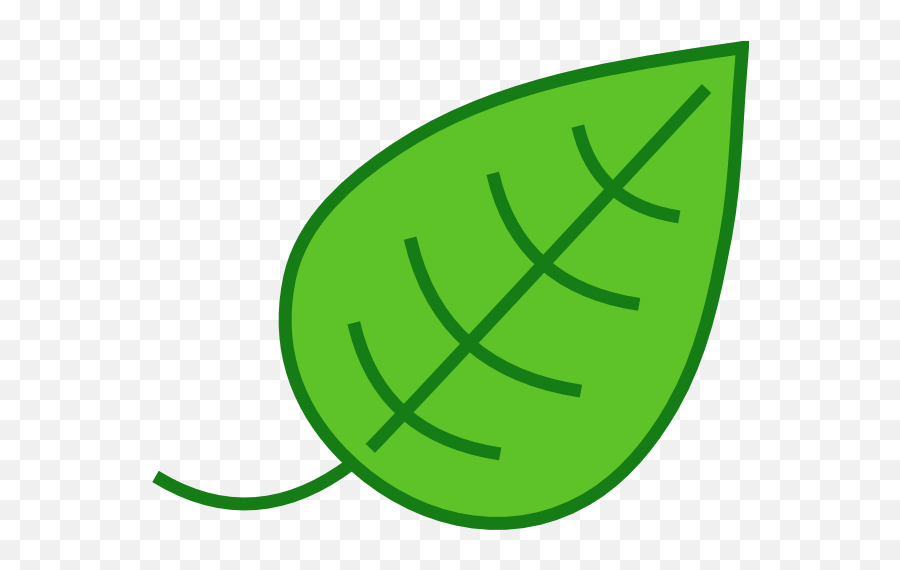 Green Leaf Clip Art - Leaf Clipart Emoji,Green Leaf Emoji