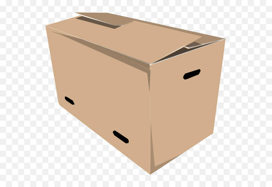 Vector Clip Art Of Closed Carrying Cardboard Box Free Svg - Box Clip Art Emoji,Cardboard Box Emoji