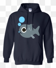 Fish Blowing Bubbles Emoji Hoodie - Hershey Bears Clothing Buy