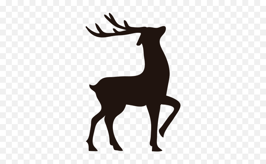 Christmas Reindeer Emoji Pack - Vector Download Reindeer Silhouette Png,Deer Emojis