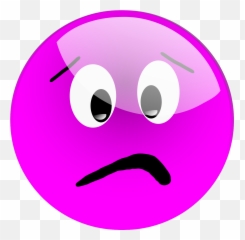 Glassy Smiley Emoticon Svg Vector - Confused Face Purple Emoji,Purple Emoticon