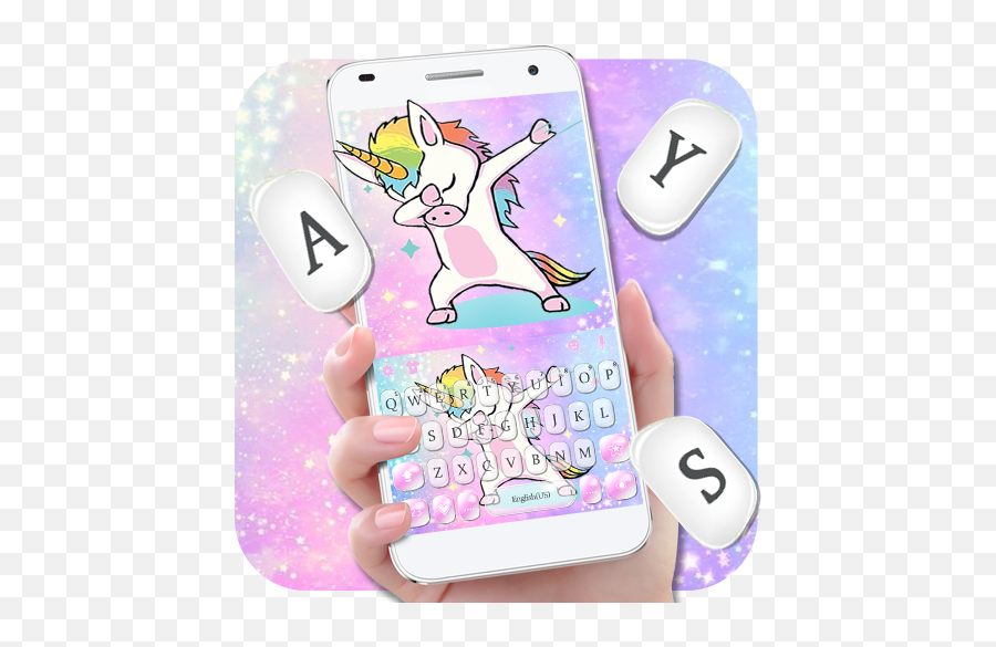 Lit Swag Unicorn Keyboard Theme - Haval Unicorn Emoji,Unicorn Emoji Phone Case