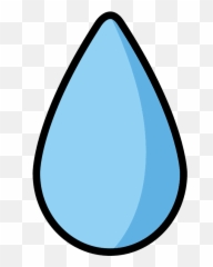 Droplet Emoji Clipart - Eau