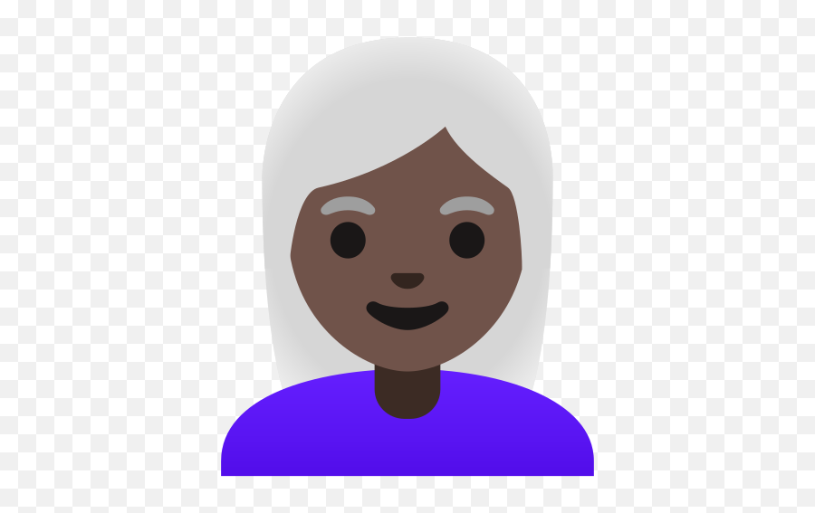 Dark Skin Tone White Hair Emoji - Human Skin Color,Eyebrow Emoji