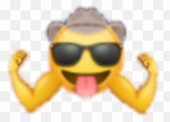 Emoji Personality Glasses Sticker - Happy