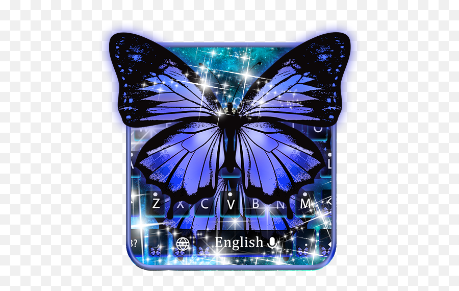 Blue Shine Butterfly Keyboard - Google Play Swallowtail Butterfly Emoji,Blue Butterfly Emoji
