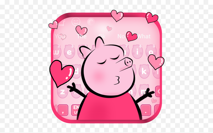 Pink Piggy Oink Keyboard - U200c Google Play Pig Para Fondo De Teclado Emoji,Piglet Emoticon
