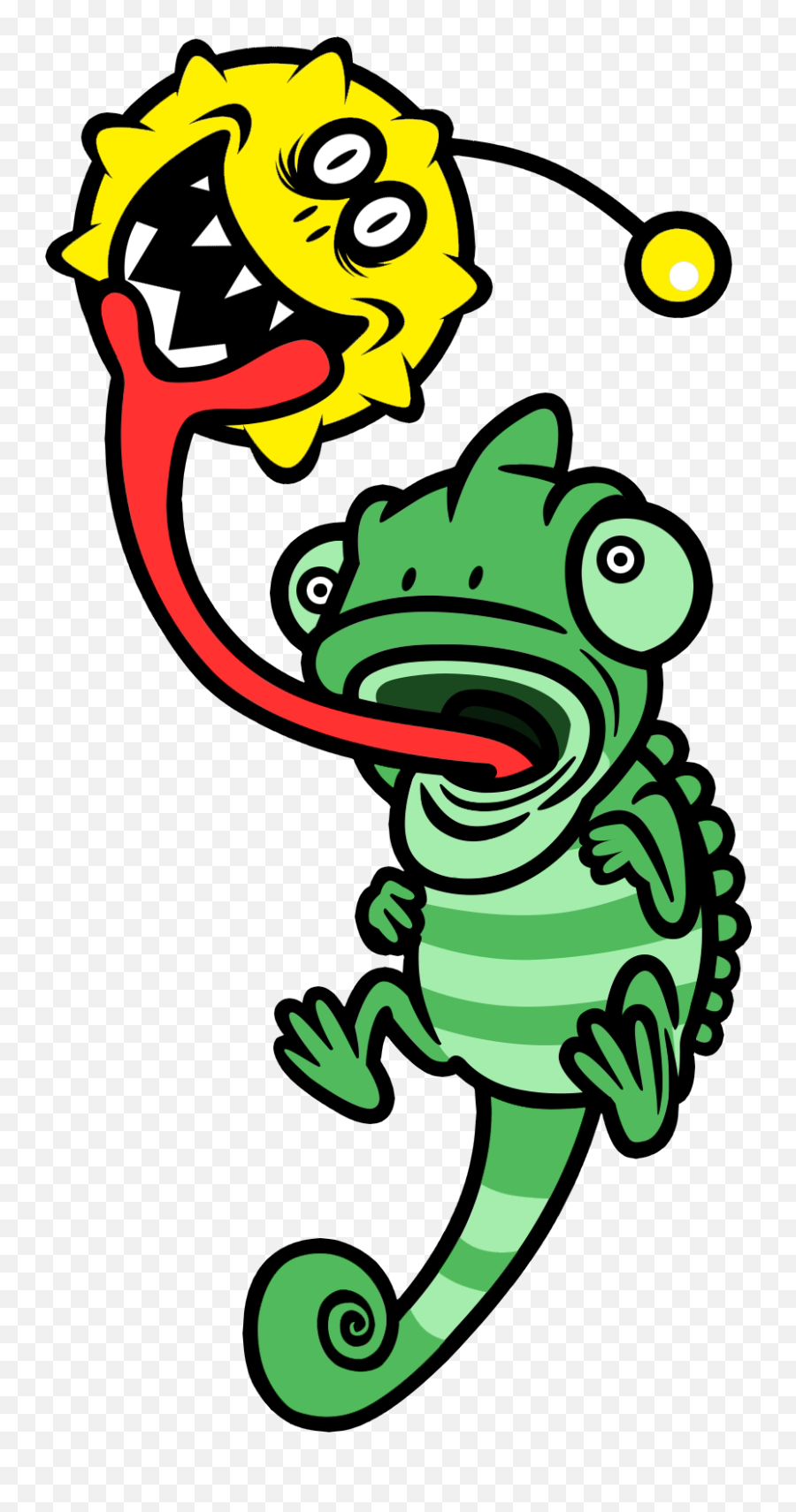 Download Hd Chameleon And A Bug - Tongue Lashing Rhythm Tongue Lashing Rhythm Heaven Emoji,Heaven Emoji