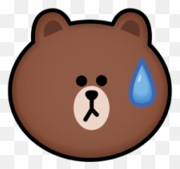 Brown Cony Emoji Stickers - Brown Sticker Line Friends,Groundhog Emoji