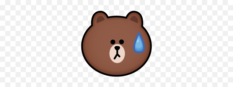 Brown Cony Emoji Stickers - Brown Sticker Line Friends,Groundhog Emoji