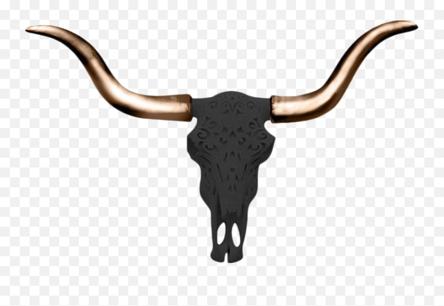 Bronze Faux Taxidermy Antlers Clipart - Horn Emoji,Texas Longhorn Emoji