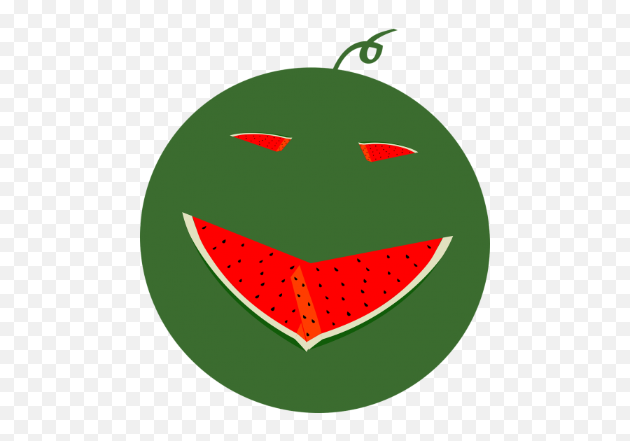 Watermelon Face Fruit Happy Healthy - Happy Emoji,Watermelon Emoticon