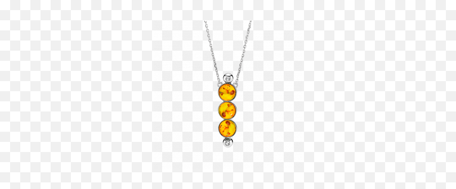 Magic Numbers Necklace In Cognac Amber - Pendant Emoji,Metal Emoticon