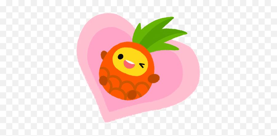 Wink Flirt Gif - Pineapple Nana Gif Emoji,Flirt Emoticon