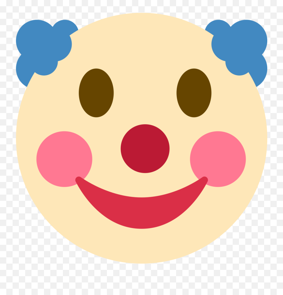 Twemoji2 1f921 - Twitter Clown Emoji,Thinking Emoji