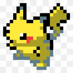 Pixilart - Pikachu Pixel Art Emoji,Box Emoticon