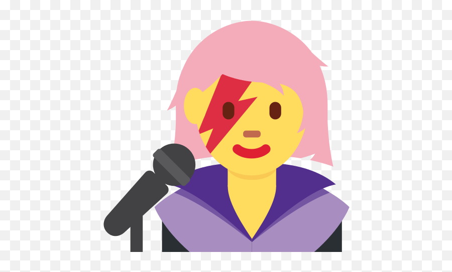 Woman Singer Emoji Meaning With Pictures - Emoji De Mujer Cantando,Singing Emoji