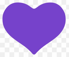 Emoji U1f49c - Purple Heart White Background