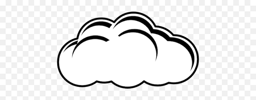 White Cloud Clipart Collection - Clouds Clipart Black And White Emoji,Black Cloud Emoji