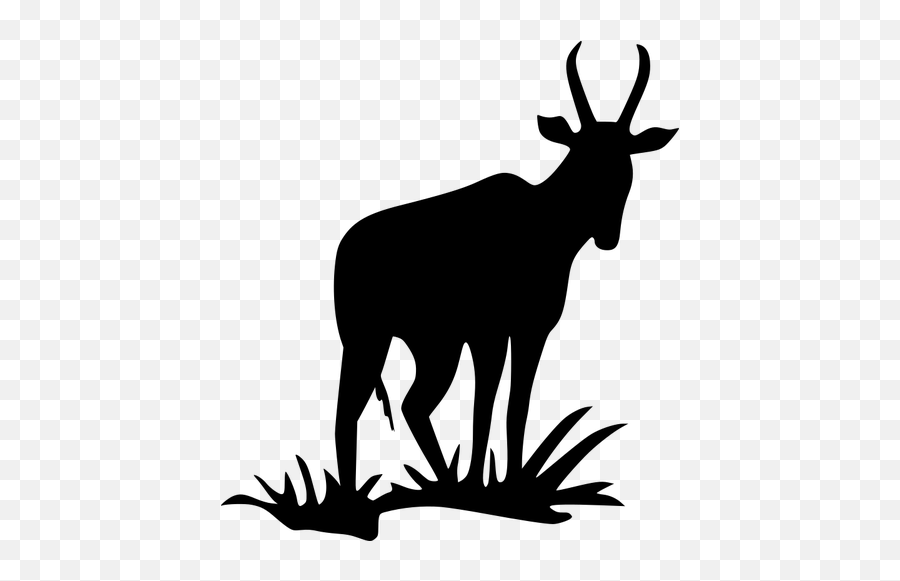 Antilop Siluett - Black Silhouette Antelope Emoji,Jeep Emoji