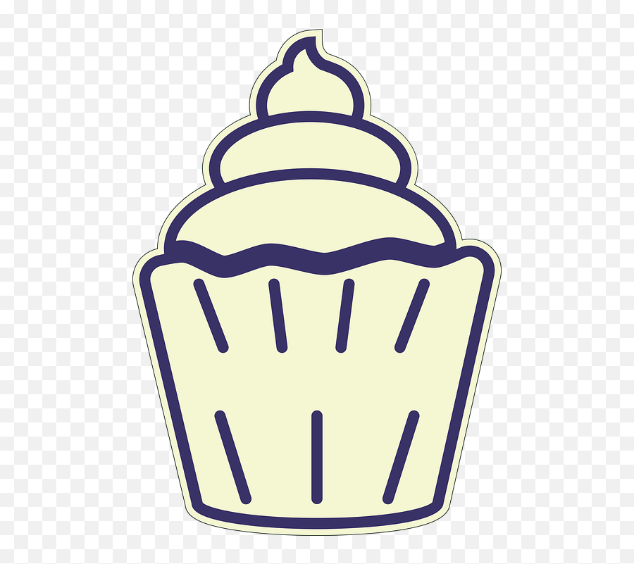 Muffin Cake Icing - Clip Art Emoji,Emoji Birthday Cupcakes