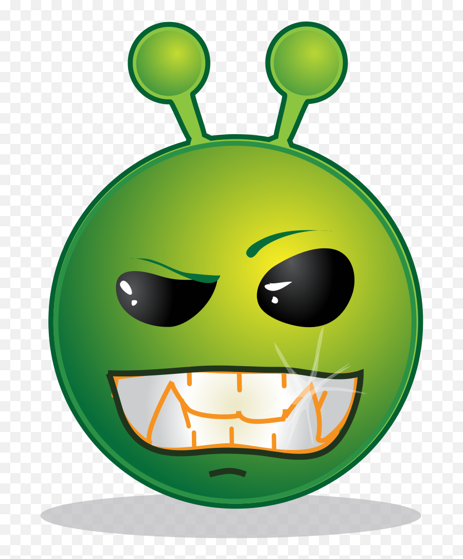 Smiley Green Alien Naah - Smiley Alien Sad Emoji,Cry Emoticon