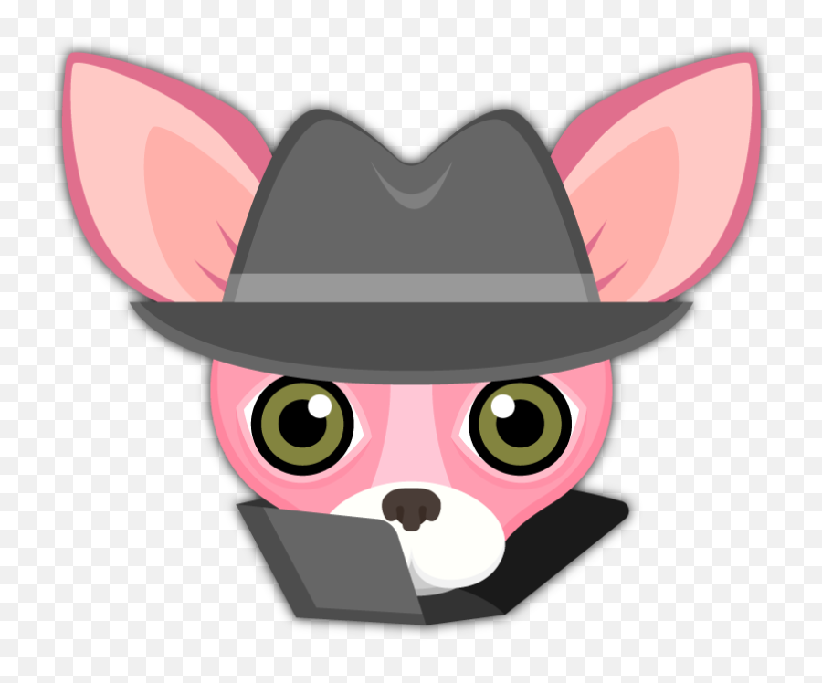Pink Valentines Chihuahua Emoji Stickers - Cartoon,Spy Emoji