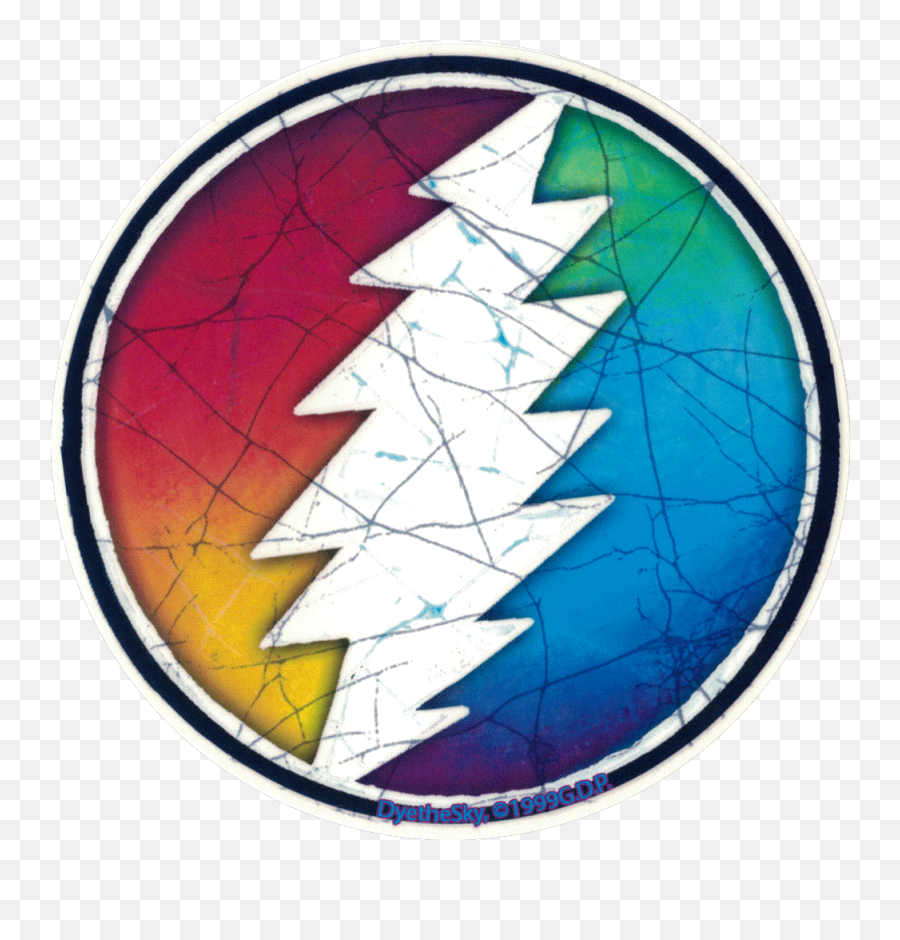 Download Grateful Dead Rainbow Lightening Bolt - Grateful Dead Emoji,Grateful Dead Emoji