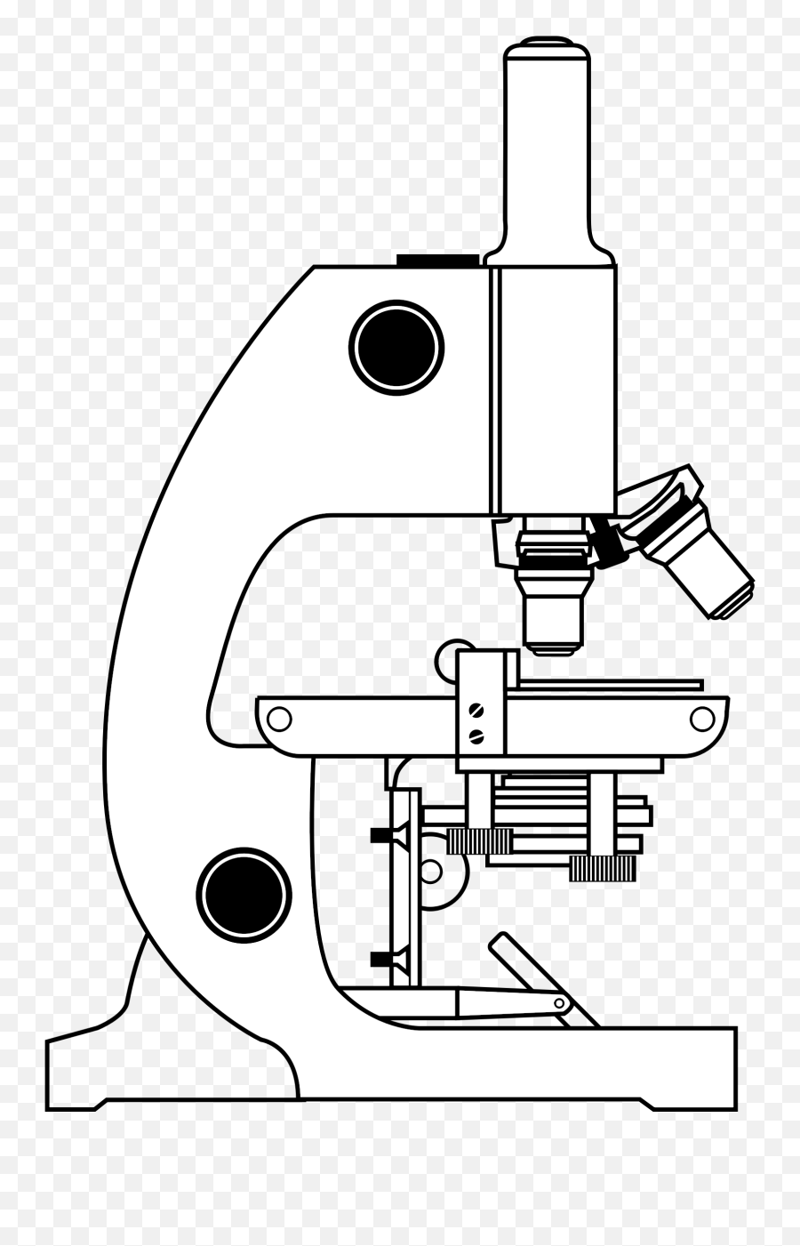 460 Microscope Free Clipart - Microscope Clipart Black And White Emoji,Microscope Emoji