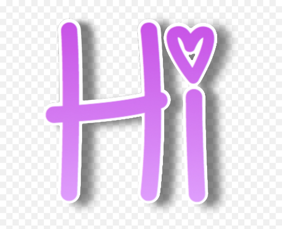 Hi Purple Idk Gacha Aesthetic Random Freetoedit - Cross Emoji,Hi Five Emoji