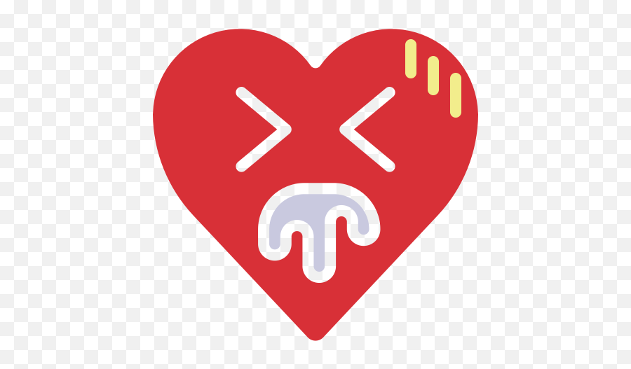 Emoji Emotion Heart Puke Vomit Icon - Basic Life Support Logo,Disgusting Emoji