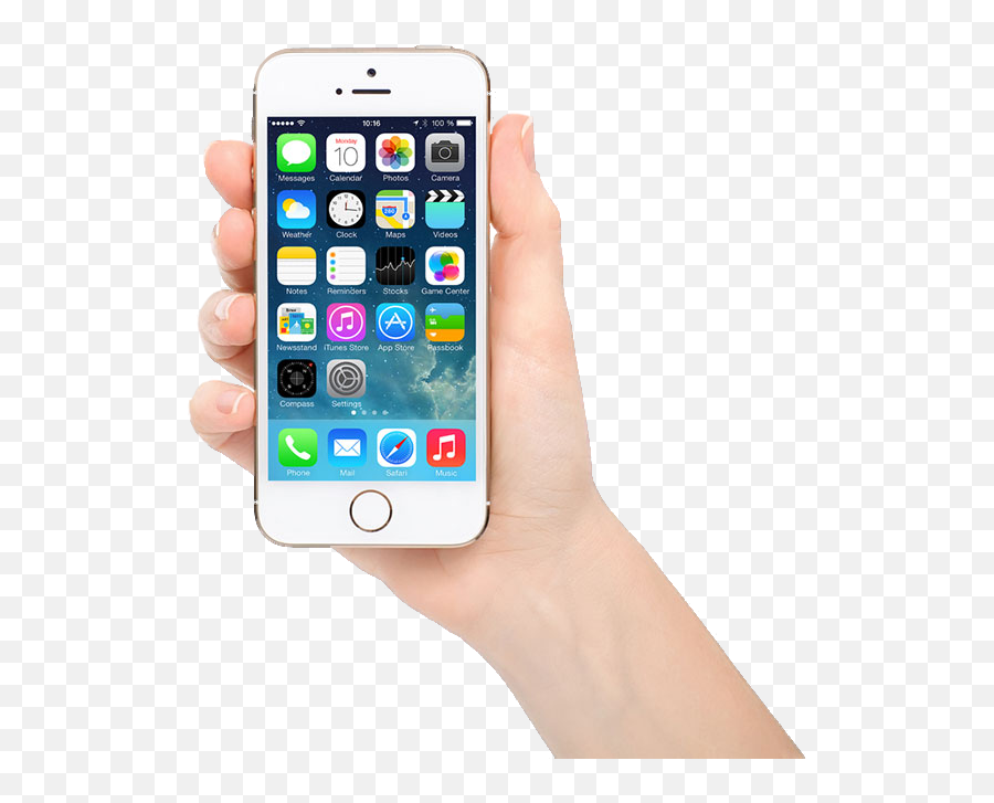 Iphone 5s Iphone Se Apple - Iphone In Hand Transparent Png Hands With A Phone Emoji,Iphone 5s Emojis