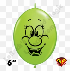 6 Inch Quick Link Witch Face Qualatex 50ct By Juan Gonzales - Balloon Girl Emoji