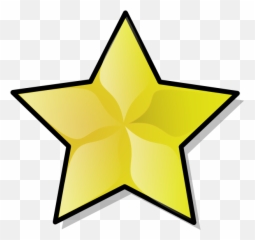 Hollywood Clip Art - Gold Star Emoji