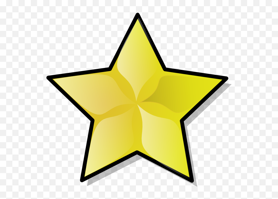 Hollywood Clip Art - Gold Star Emoji,Gold Star Emoticon