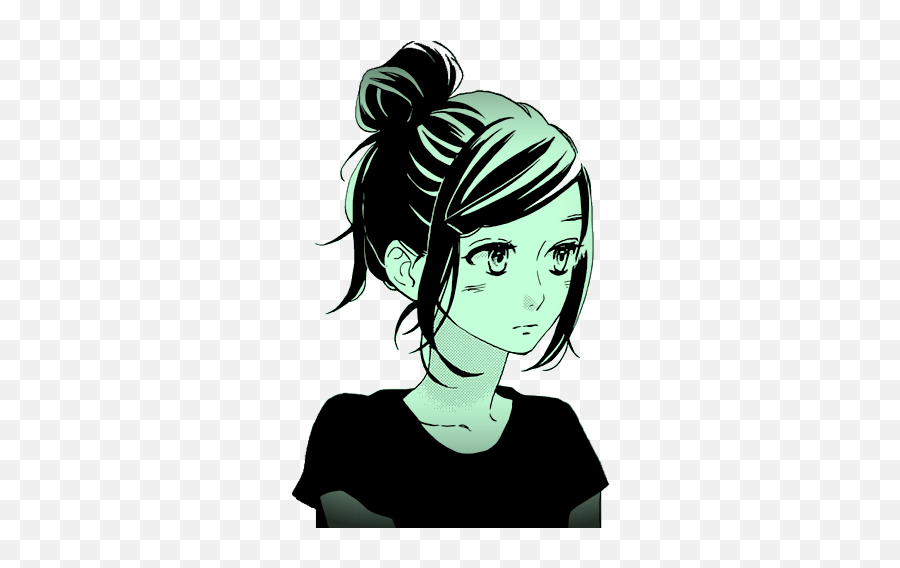 Girl Girls Thinking Cartoon Freetoedit - Country Girl Drawings Anime Emoji,Thinking Emoji Woman