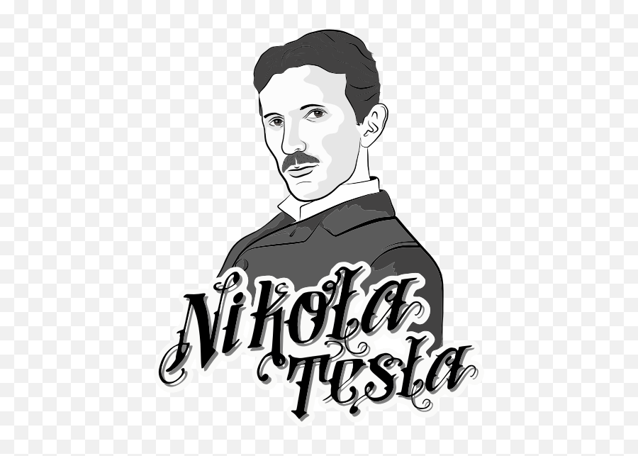 Nikola Teslau0027s Portrait Free Svg - Nikola Tesla Images Download For Free Emoji,Tesla Emoji