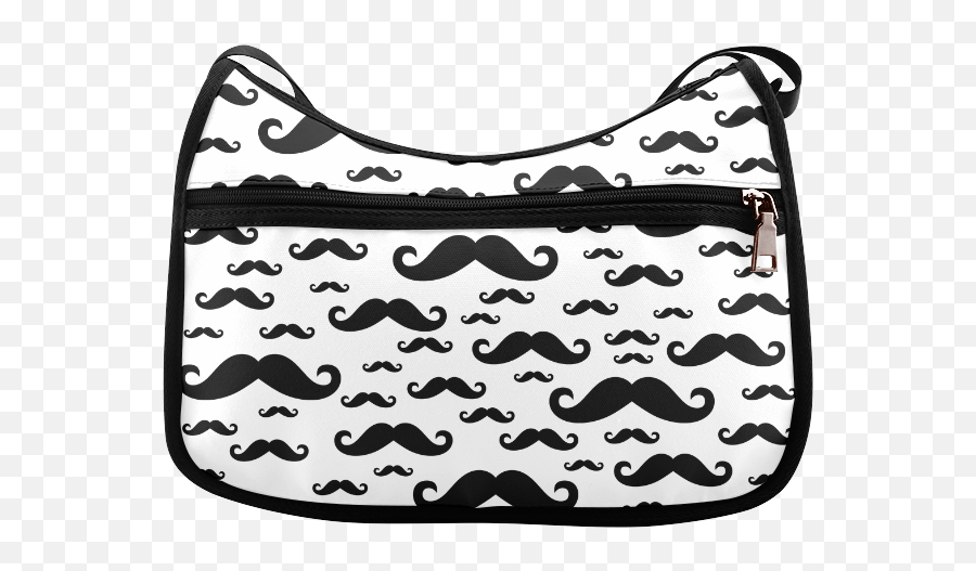 Black Handlebar Mustache Moustache - Mustache Png Pattern Emoji,Handlebar Mustache Emoji