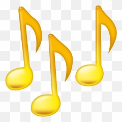 Emoji Note Music - Yellow Colourful