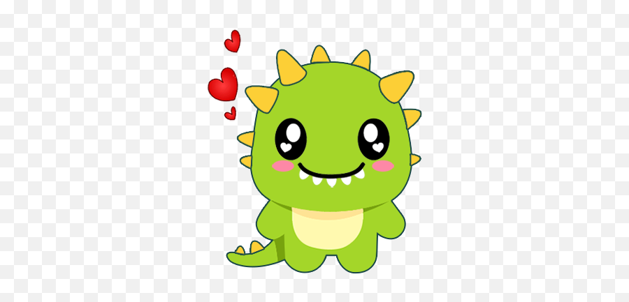 Game Information - Green Cute Monster Background Emoji,Dinosaur Emoji