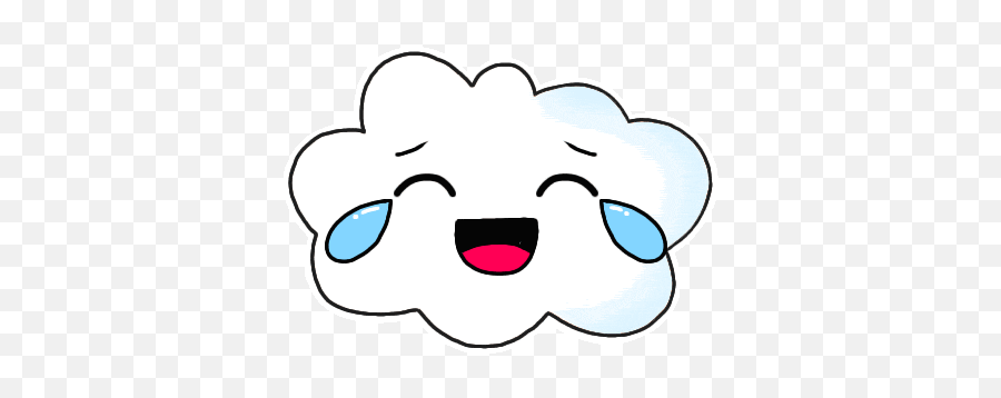 Cloud Emoji Sticker - Cloud Emoji Cute Descubre U0026 Comparte Cute Stickers,Rain Cloud Emoji